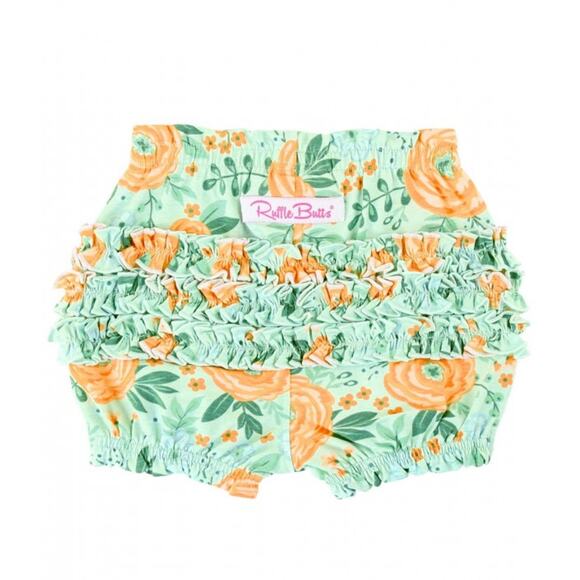 RuffleButts Cottage Flowers Bubble Shorts NWT Size 2T - Picture 1 of 4
